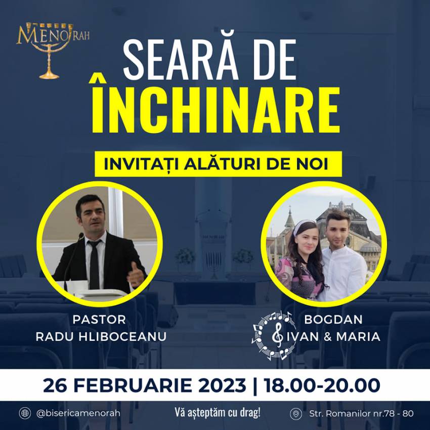 Radu Hliboceanu la Biserica Menorah Caransebeș