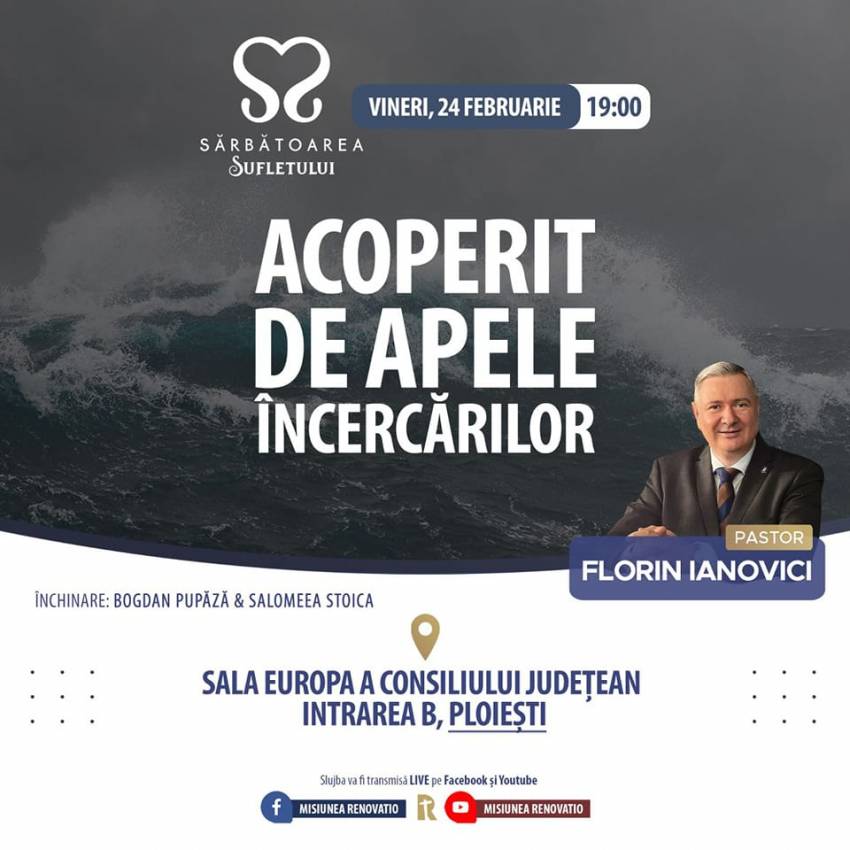Sărbătoarea Sufletului cu Florin Ianovici la Ploiești