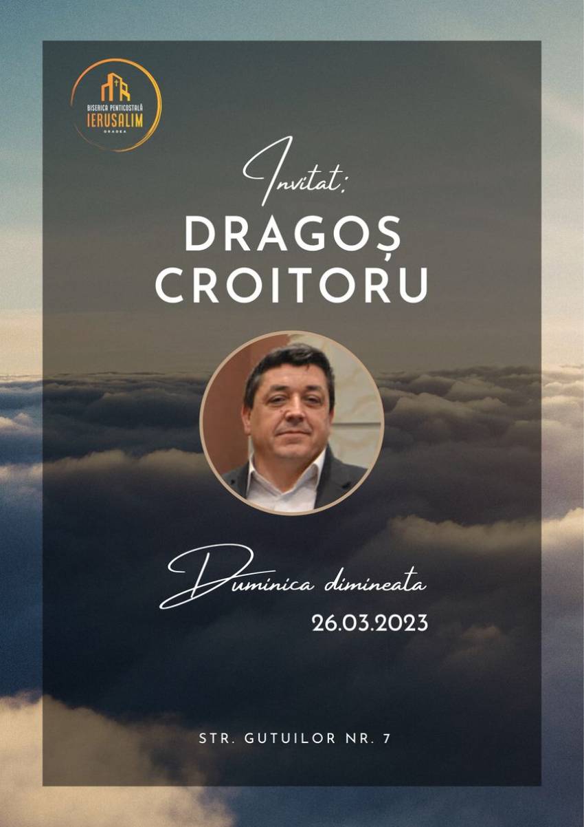 Dragoș Croitoru la Biserica Ierusalim Oradea