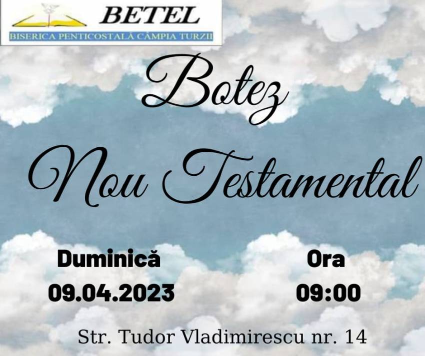Botez la Biserica Betel Câmpia Turzii
