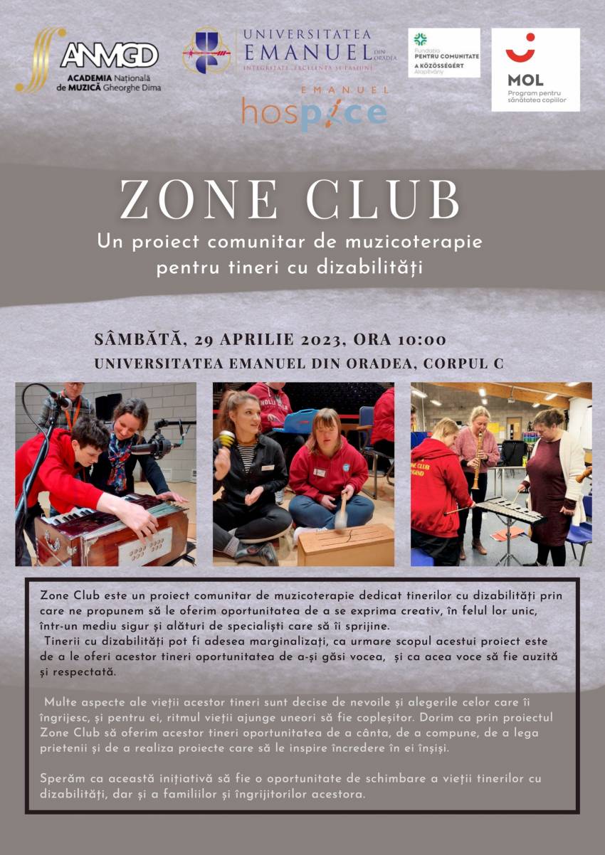 Zone Club ◉ Un eveniment special pentru tinerii cu dizabilități la Universitatea Emanuel Oradea