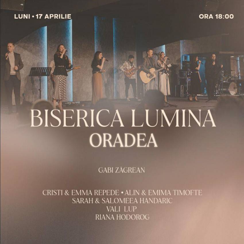Gabi Zăgrean la Biserica Lumina Oradea