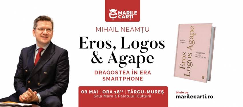 Conferință & Lansare de carte cu Mihai Neamțu la Palatul Culturii Târgu Mureș
