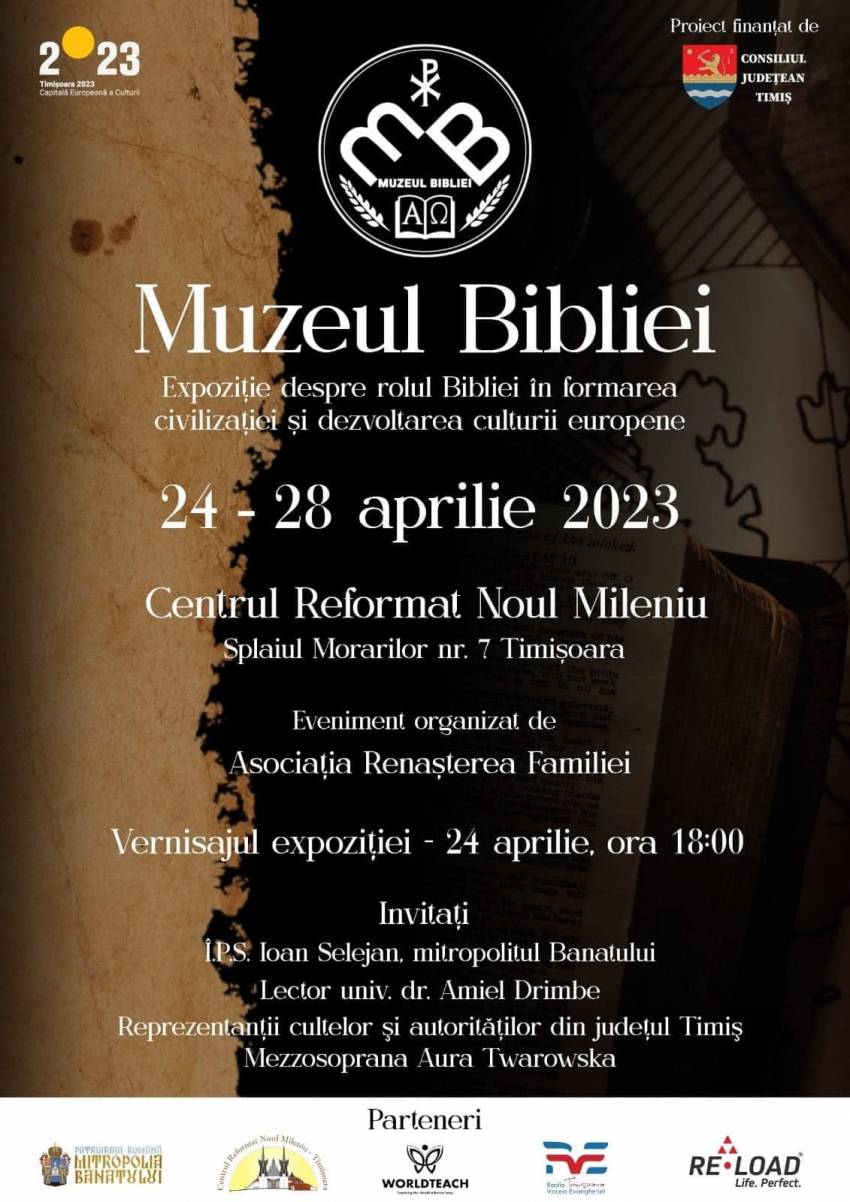 Muzeul Bibliei la Centrul Reformat Noul Mileniu Timișoara