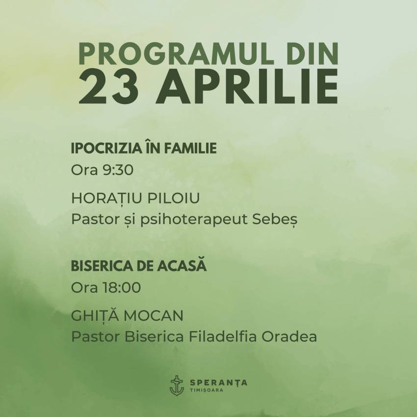 Horațiu Piloiu și Ghiță Mocan la Biserica Speranța Timișoara