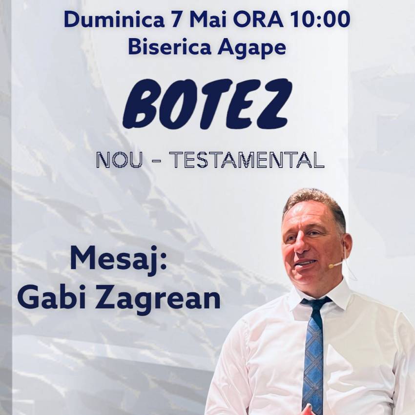 Botez la Biserica Agape Bistrița