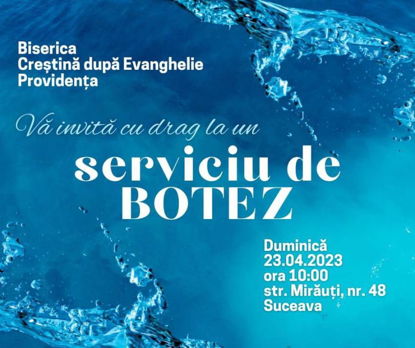 Botez la Biserica Providența Suceava