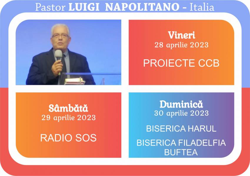 Luigi Napolitano la Biserica Internațională Harul București
