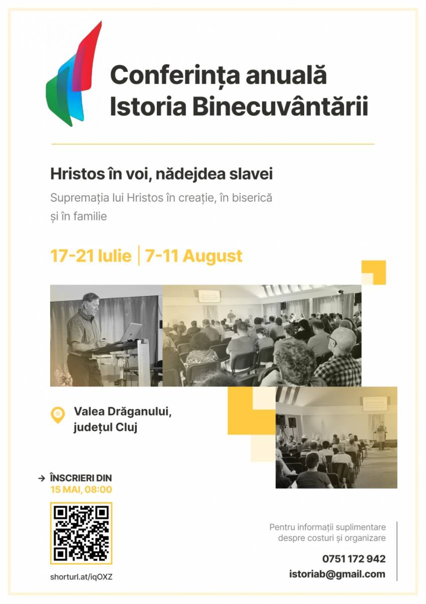 Conferința anuală Istoria Binecuvântării