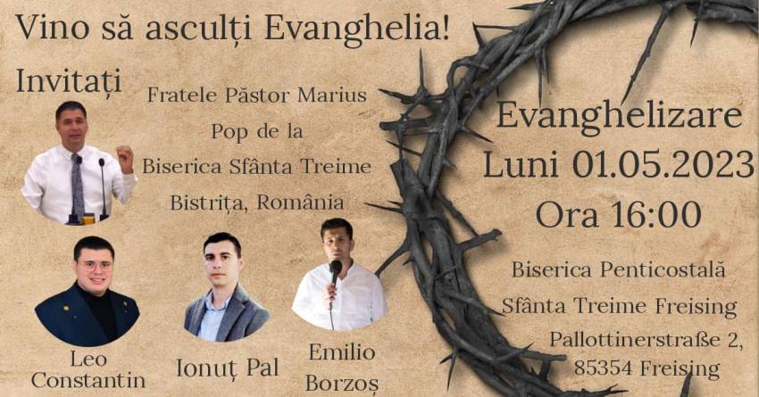 Marius Pop la Biserica Sfânta Treime Freising