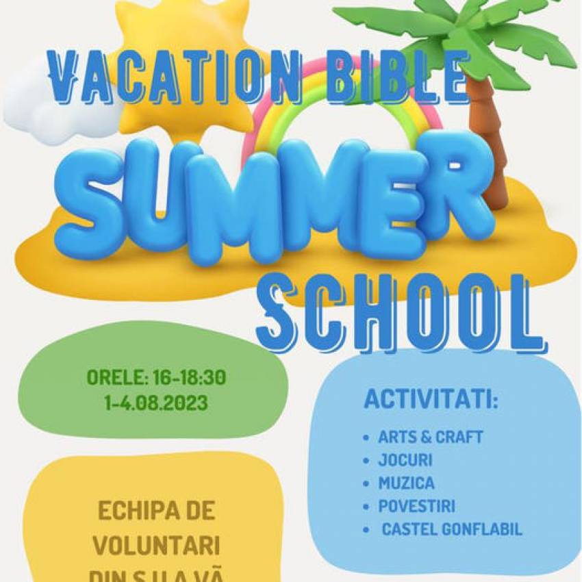 Școală Biblică de Vacanță la Biserica Stânca Veacurilor Oradea