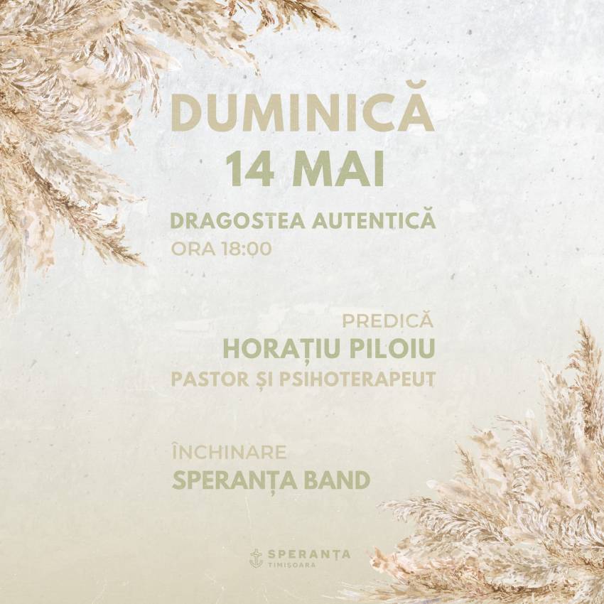 Horațiu Piloiu la Biserica Speranța Timișoara