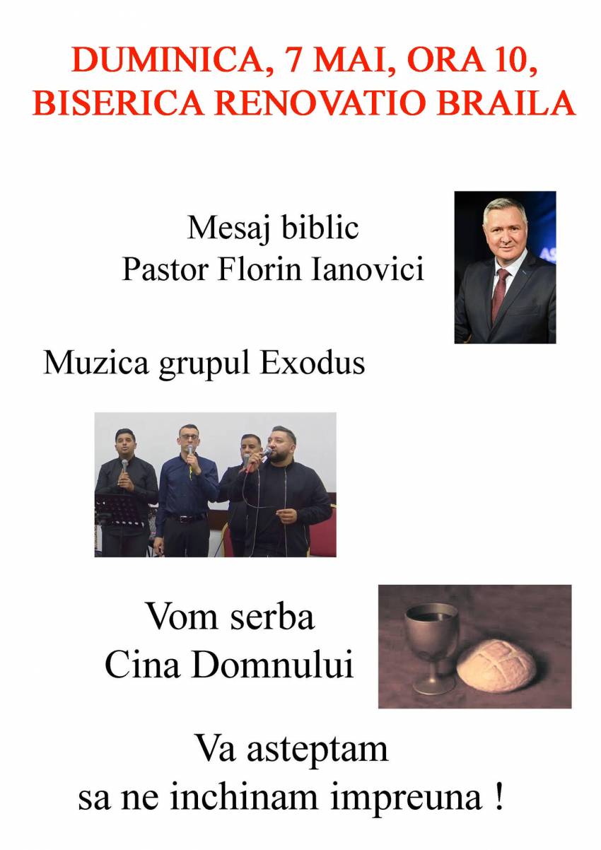 Florin Ianovici la Biserica Renovatio Brăila