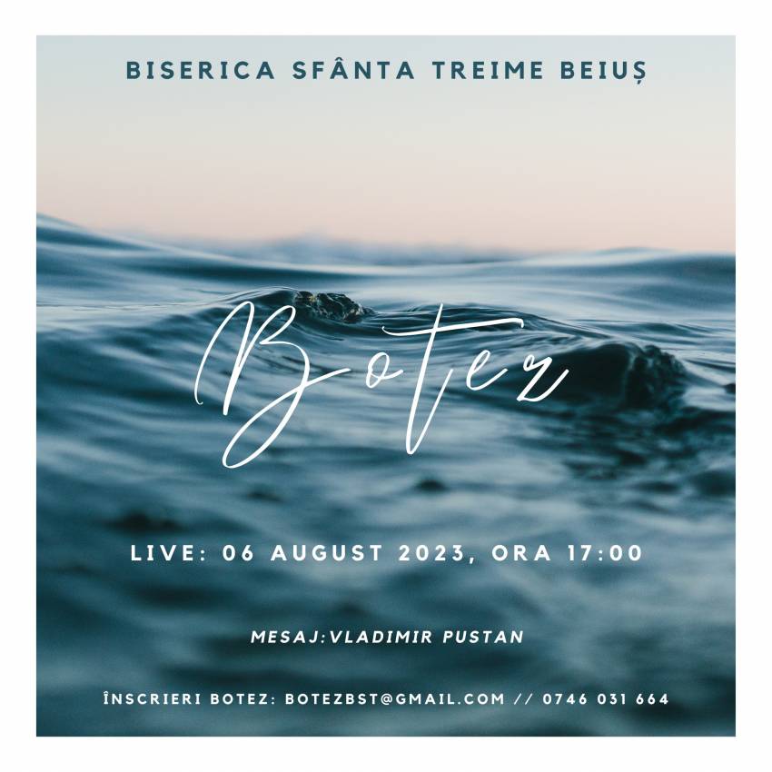 Botez la Biserica Sfânta Treime Beiuș