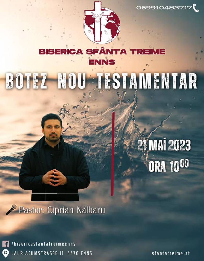 Botez la Biserica Sfânta Treime Enns
