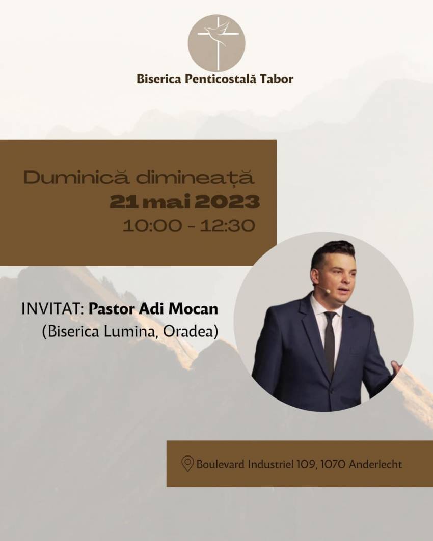 Adi Mocanu la Biserica Tabor Bruxelles