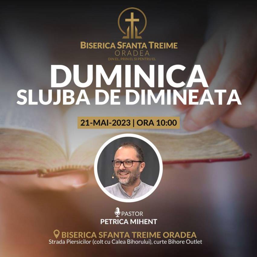 Petru Mihenț la Biserica Sfânta Treime Oradea