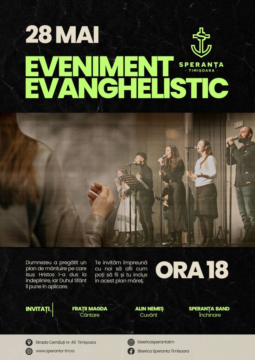 Alin Nemeș la Biserica Speranța Timișoara