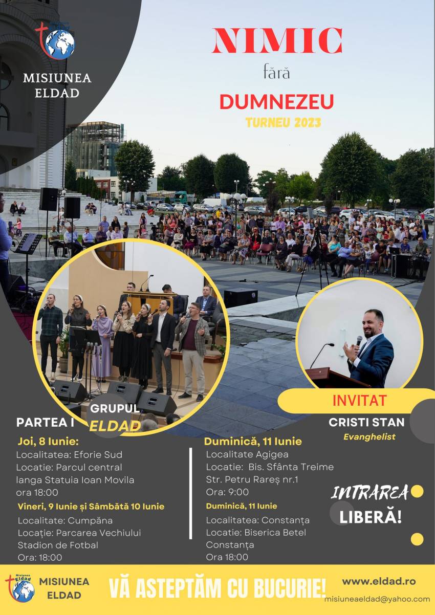 Misiunea Eldad: Turneu de evanghelizare sub genericul 