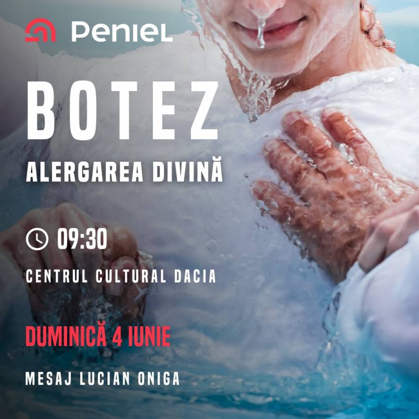 Botez la Biserica Peniel Bistrița