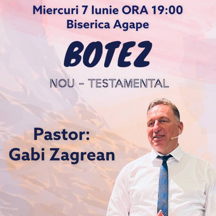 Botez la Biserica Agape Bistrița