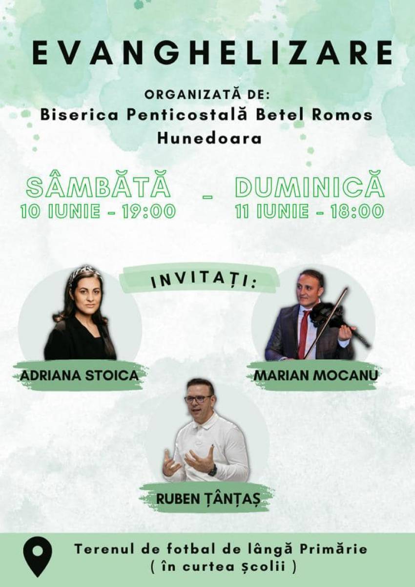 Biserica Betel Romos Hunedoara: Evanghelizare în aer liber