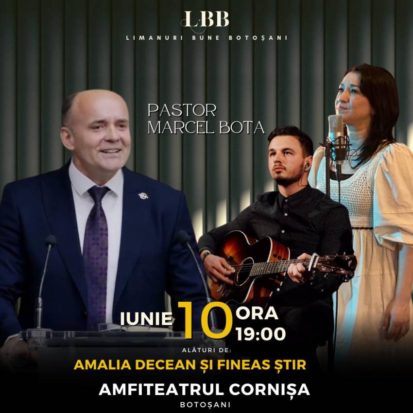 Marcel Bota și Amalia Decean la Amfiteatrul Cornișa Botoşani