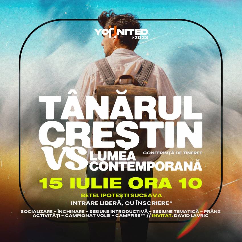 Conferință de tineret cu David Lavric la Biserica Betel Ipotești