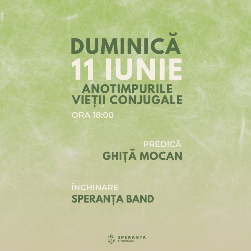 Ghiță Mocan la Biserica Speranța Timișoara