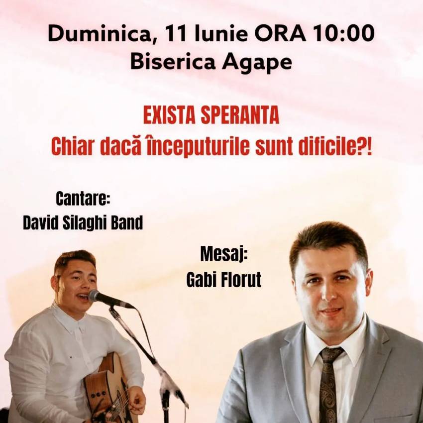 Gabi Floruț la Biserica Agape Bistrița