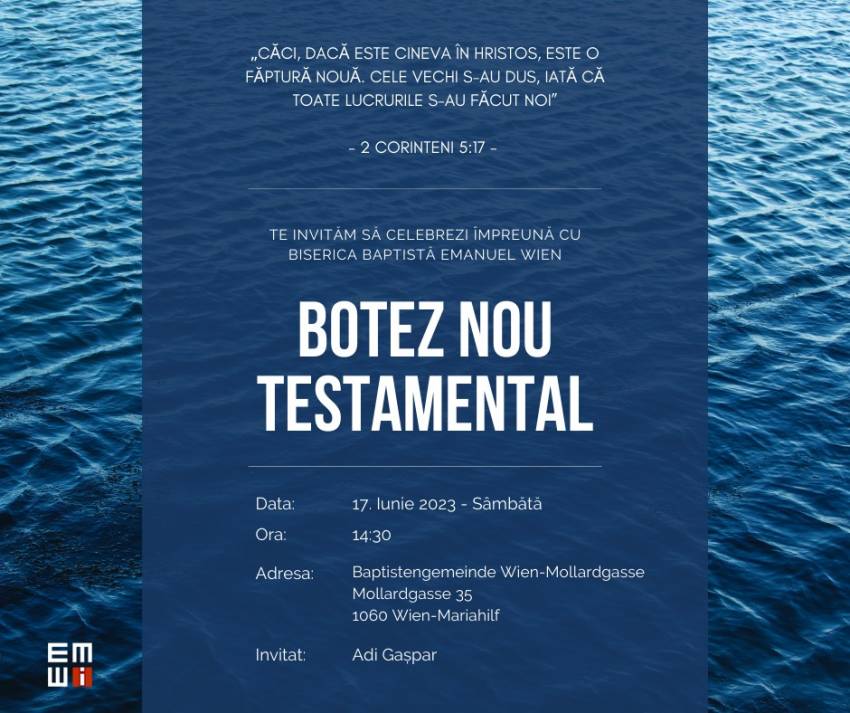 Botez la Biserica Emanuel Viena