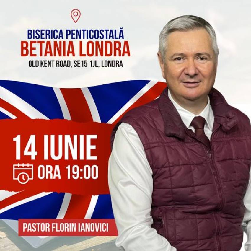 Florin Ianovici la Biserica Betania Londra