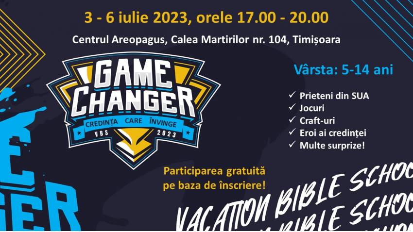 Game Changer la Centrul Areopagus Timișoara