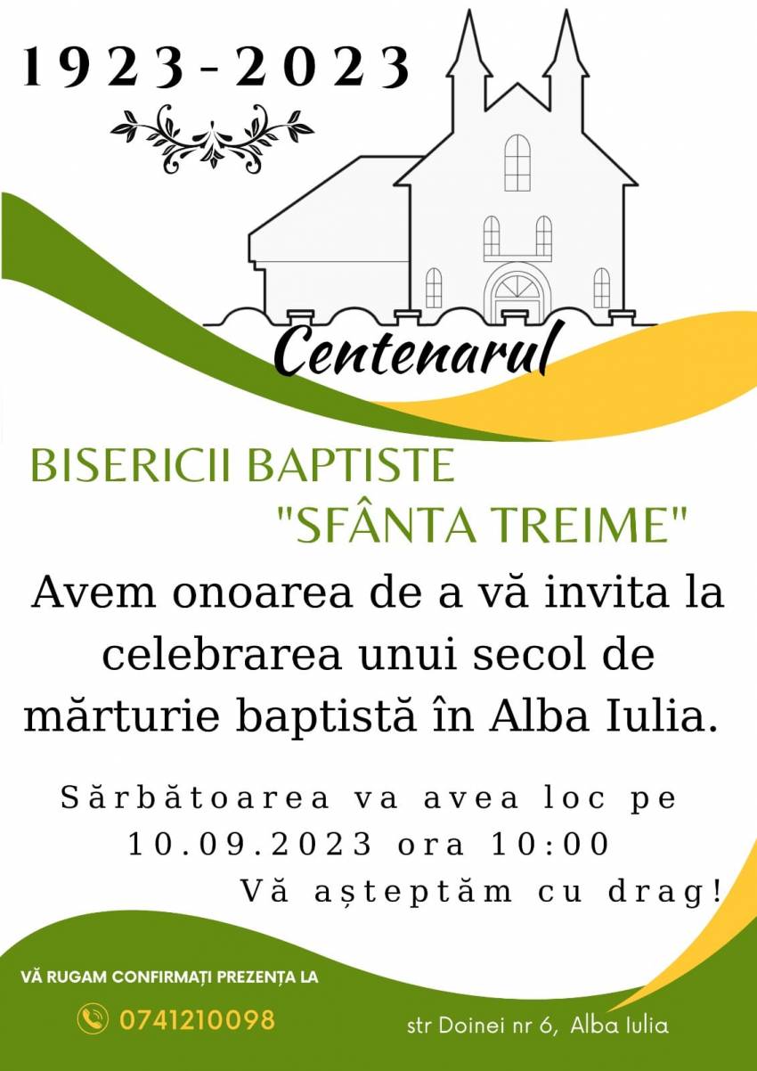 Centenarul Bisericii Sfânta Treime Alba Iulia