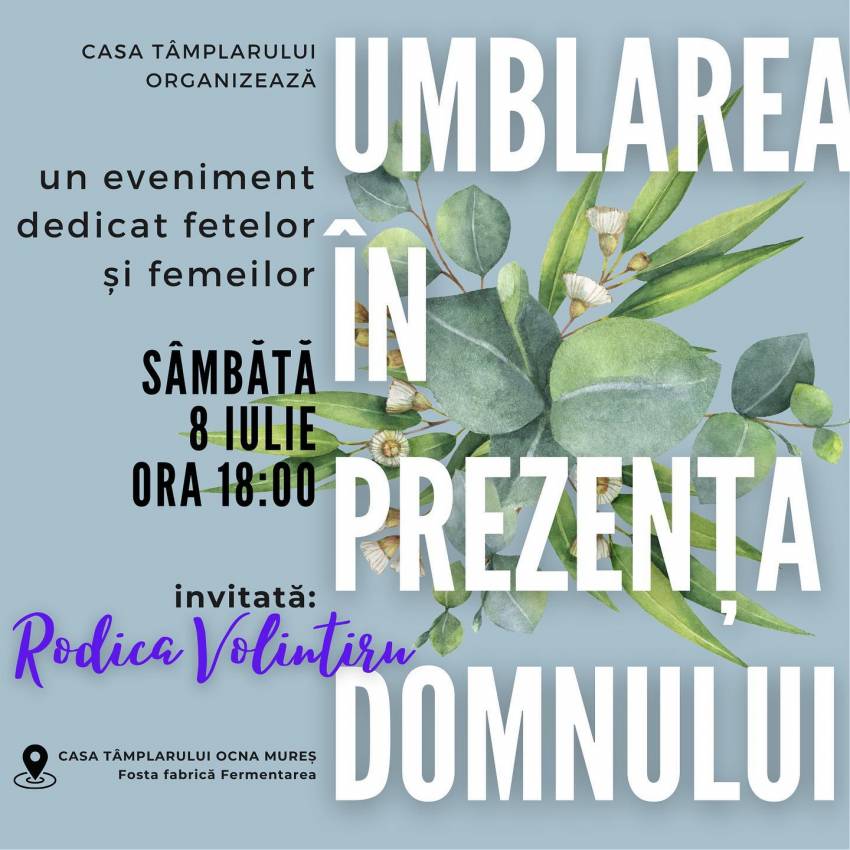 Rodica Volintiru la Biserica Casa Tâmplarului Ocna Mureș