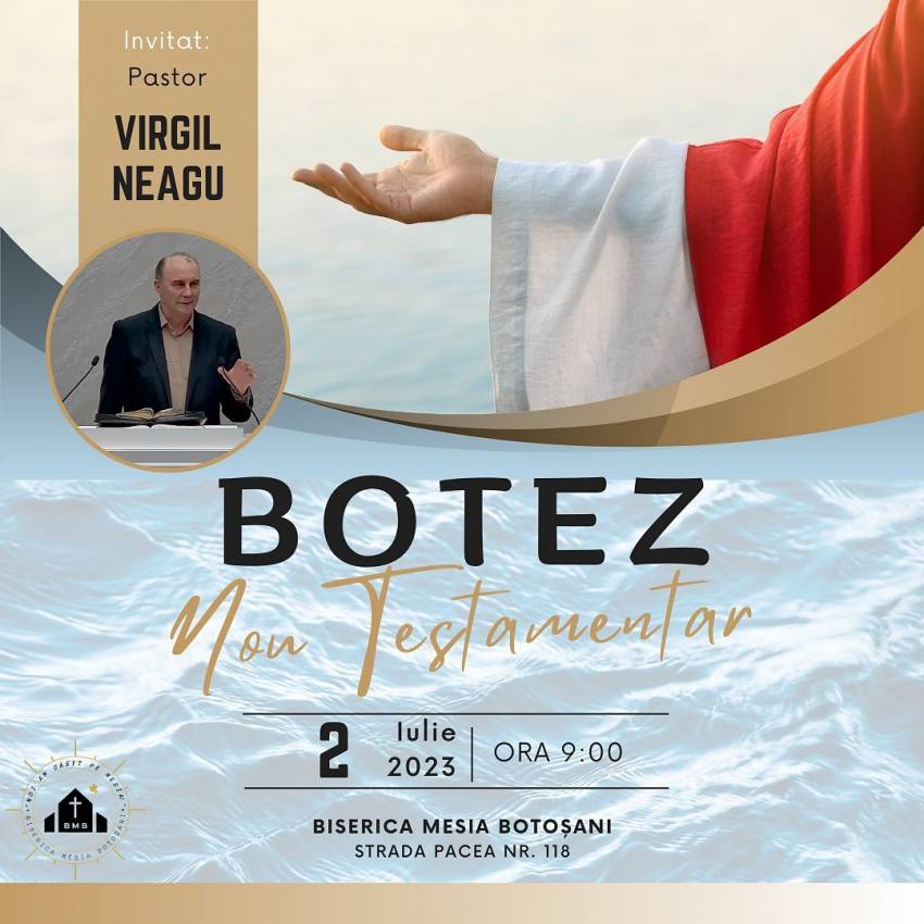 Botez la Biserica Mesia Botoşani