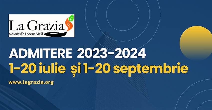 Admitere la Școala Biblică „La Grazia” pentru studenți din România și Diaspora