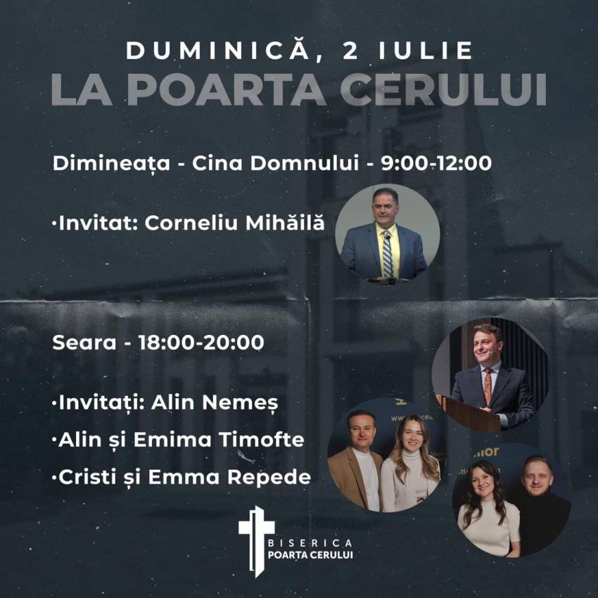 Alin Nemeș la Biserica Poarta Cerului Timișoara
