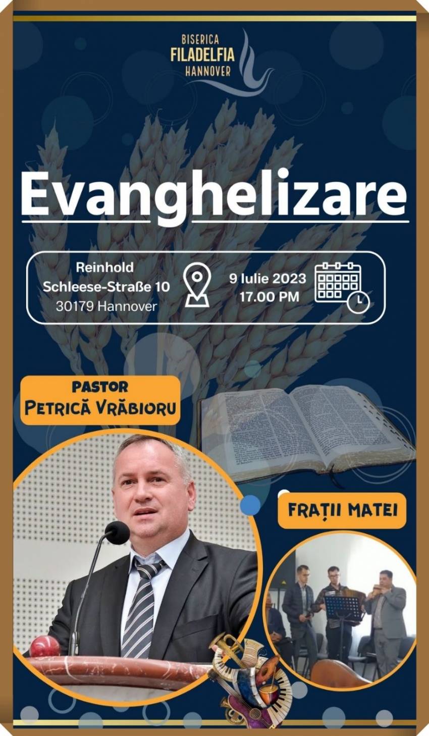 Petrică Vrăbioru la Biserica Filadelfia Hannover