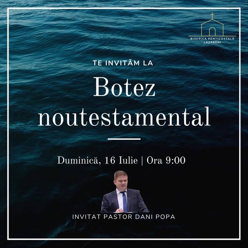 Botez la Biserica Penticostală Lăzăreni