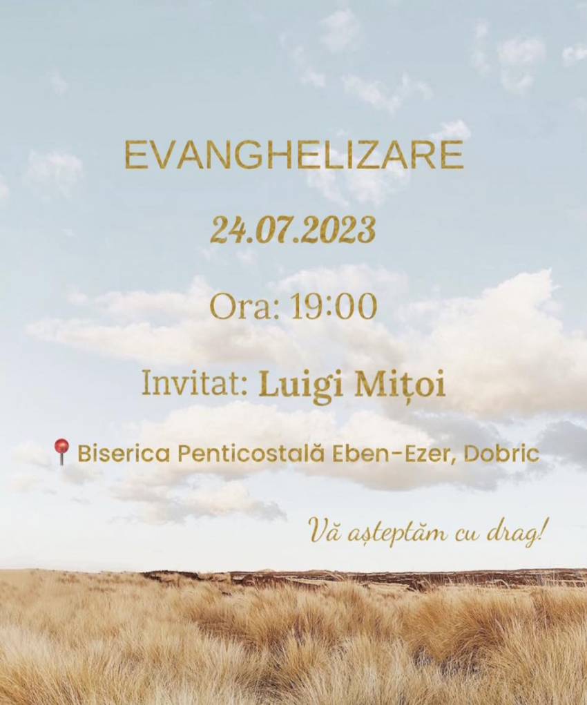 Luigi Mițoi la Biserica Eben-Ezer Dobric