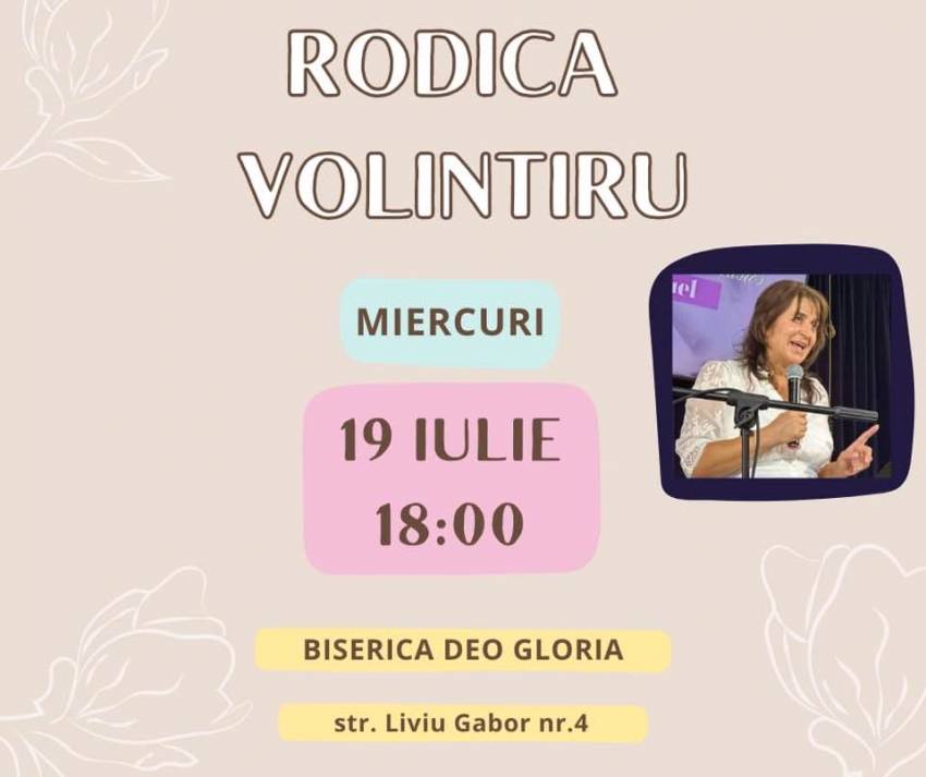 Rodica Volintiru la Biserica Deo Gloria Timișoara