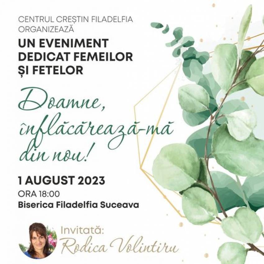 Rodica Volintiru la Biserica Filadelfia Suceava