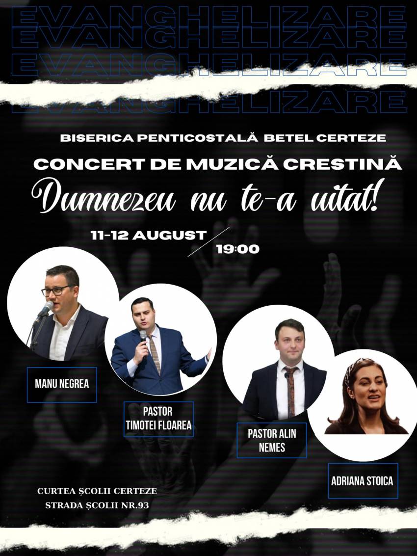 Concert de muzică creștină la Certeze
