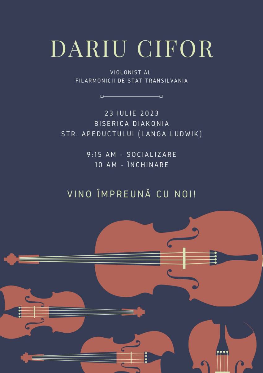 Dariu Cifor la Biserica Diakonia Suceava