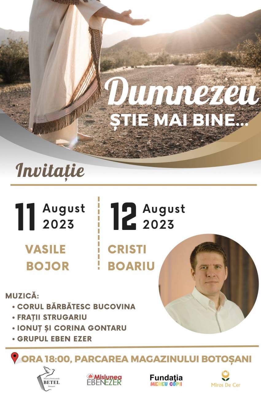 Evanghelizare cu Vasile Bojor și Cristi Boariu în Botoșani