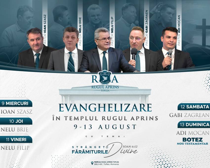 Evanghelizare în Templul Rugul Aprins Toflea