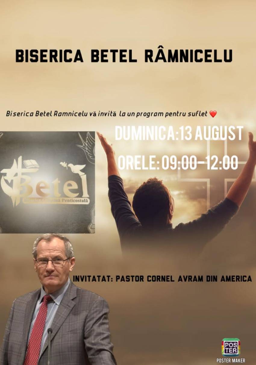 Cornel Avram la Biserica Betel Râmnicelu 