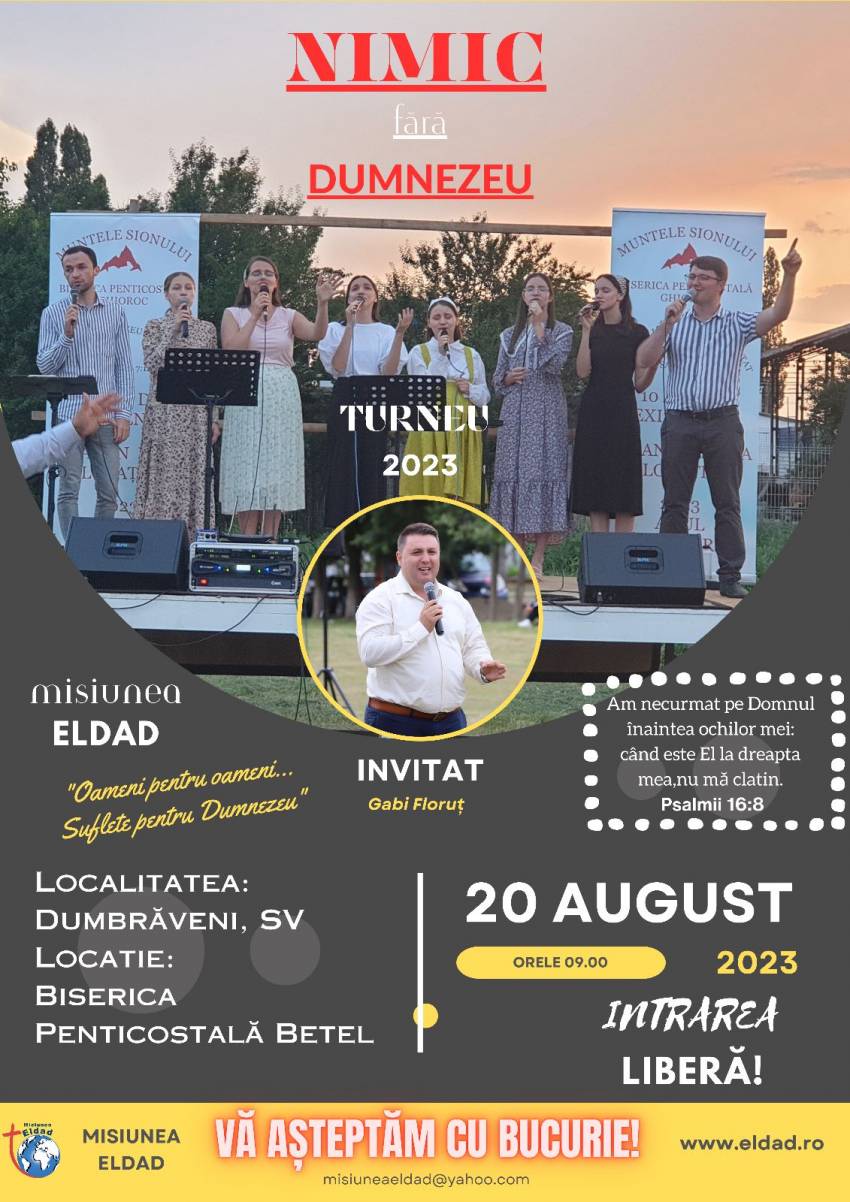 Grupul ELDAD & Gabi Floruț la Biserica Betel Dumbrăveni