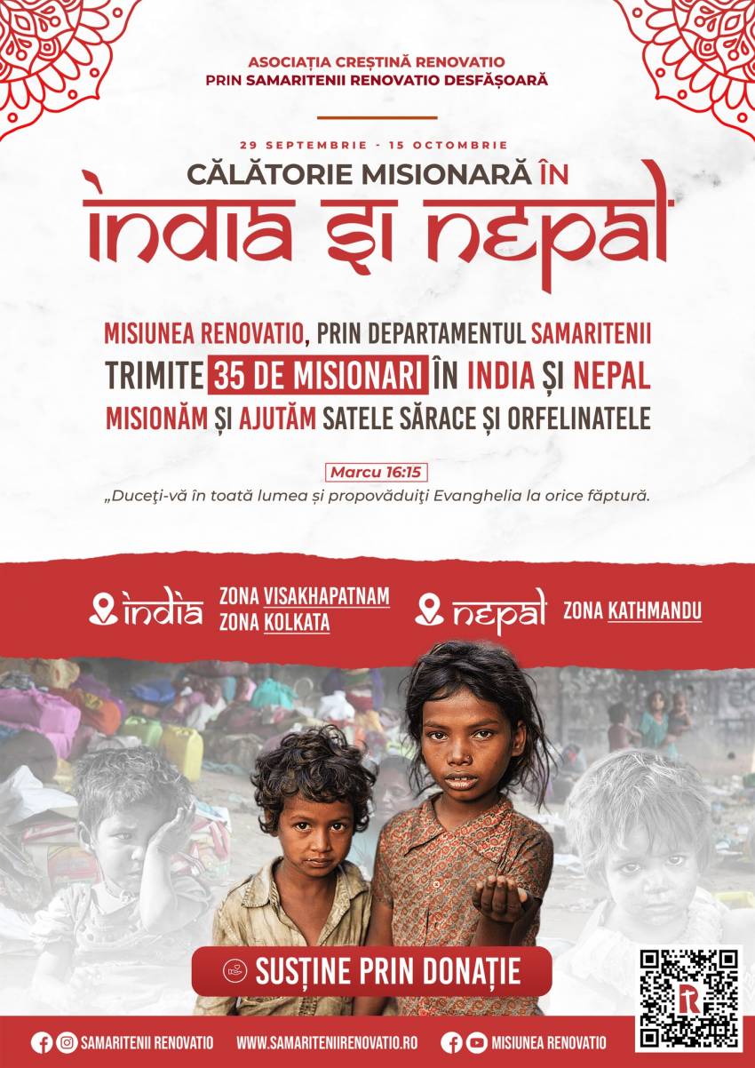 Călătorie misionară în India și Nepal